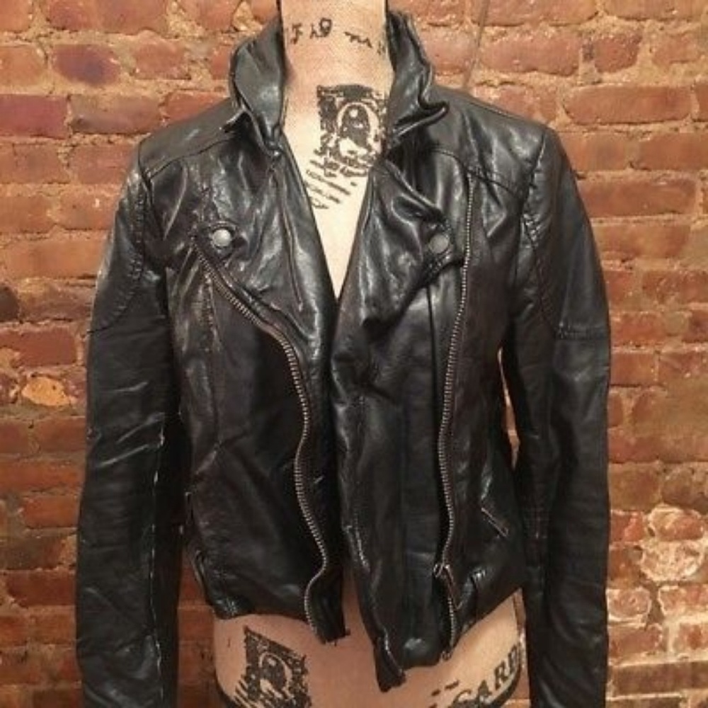 Free people vegan leather jacket